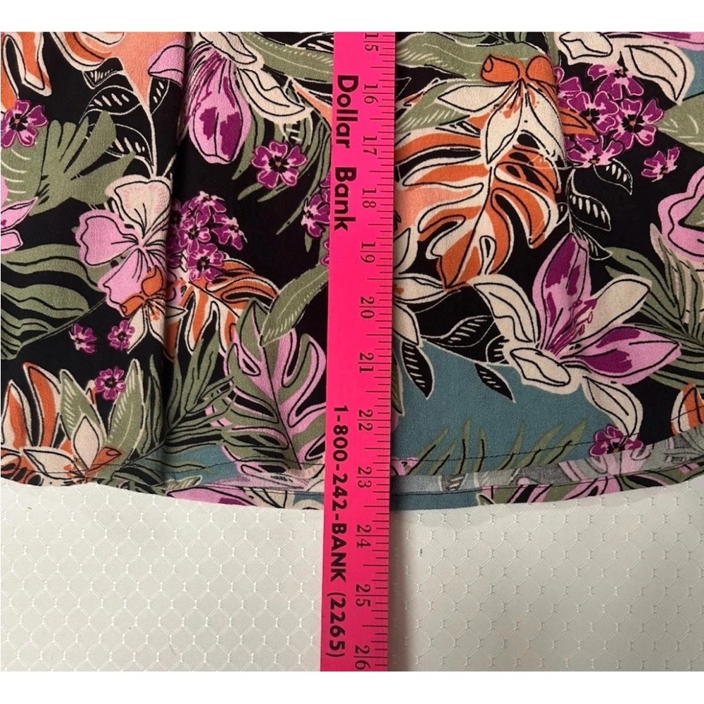 Roxy Tropical EcoVero Beachy Floral Midi Linen Spaghetti Strap Dress Size S. NWT - Picture 6 of 10